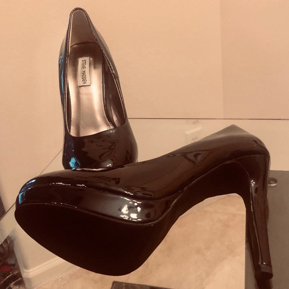 High heeled shoes